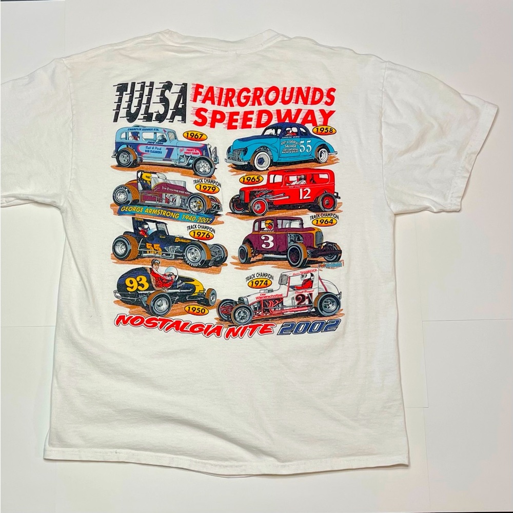 2002 Tulsa Fairgrounds Speedway Nostalgia Nite T-shirt